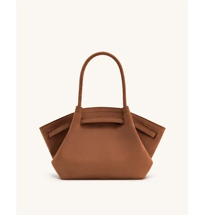 Сумка женская JW PEI Hana Medium Faux Suede Tote Bag Brown BB2024BG92777JWP