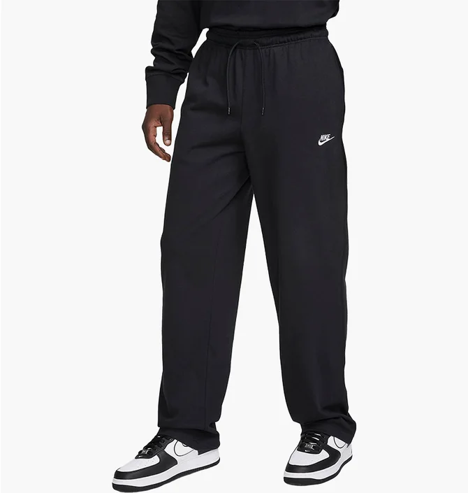 Штани чоловічі Nike Sportswear Club Knit Open-Hem Pants Black FQ4332-010