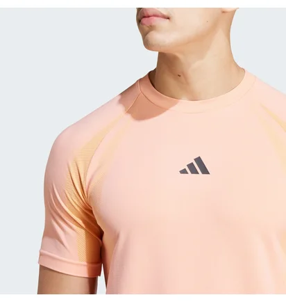 Футболка чоловіча Adidas Tennis Pro Seamless Aeroready Freelift Peach IT4025