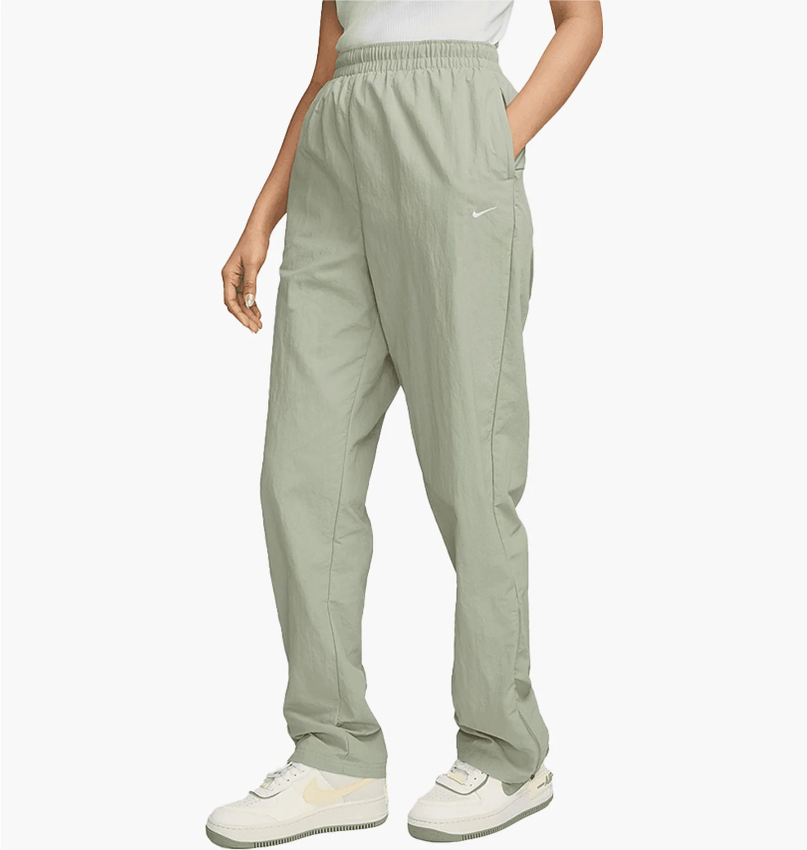 ᐉ Штани жіночі Nike Sportswear Essential Open-Hem Zip Pants Grey