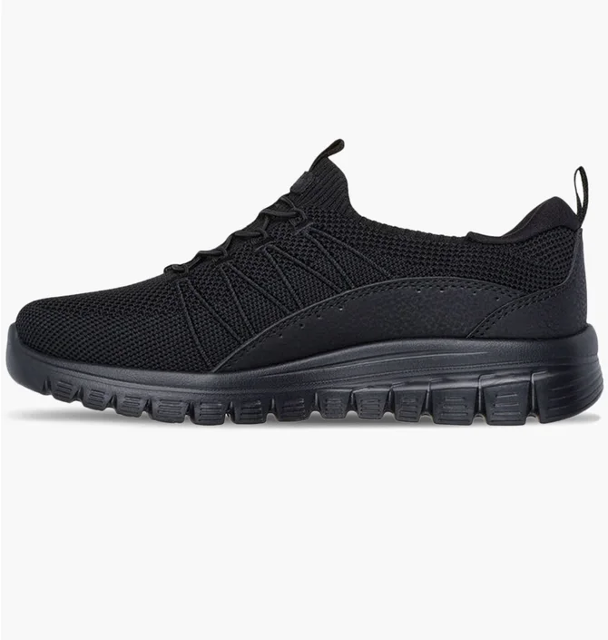 Кроссовки женские Skechers Graceful Black 100702-BBK