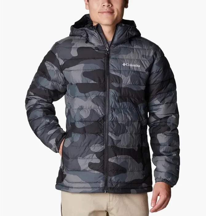 Куртка мужская Columbia Powder Lite™ Hooded Insulated Jacket Camo/Blue 1693931-009