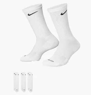 Шкарпетки унісекс Nike Everyday Plus Cushioned White (3 пари) SX6888-100