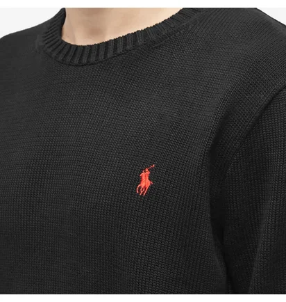 Світшот чоловічий Polo Ralph Lauren Cotton Shaker Crew Knit Black 710810846020