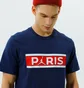 Футболка чоловіча Air Jordan T-Shirt Paris Saint-Germain Wordmark Blue DB6510-410