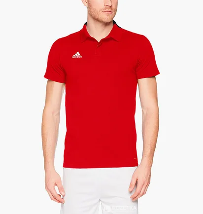 Поло мужское Adidas Condivo 18 Red Cf4376