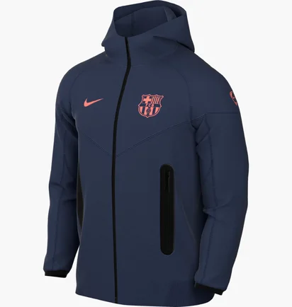 Толстовка мужская Nike Sportswear Fc Barcelona Tech Fleece Blue HQ1829-411