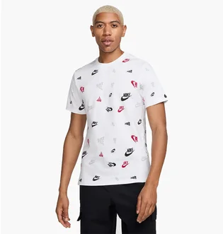 Футболка чоловіча Nike M Nsw Tee 12Mo Aop Sp25 White HJ0561-100