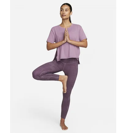 Футболка жіноча Nike Yoga Dri-Fit Violet DM7025-536