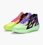 Кроссовки унисекс Puma X Rick And Morty Mb.02 Basketball Shoes Green/Violet 377411-02