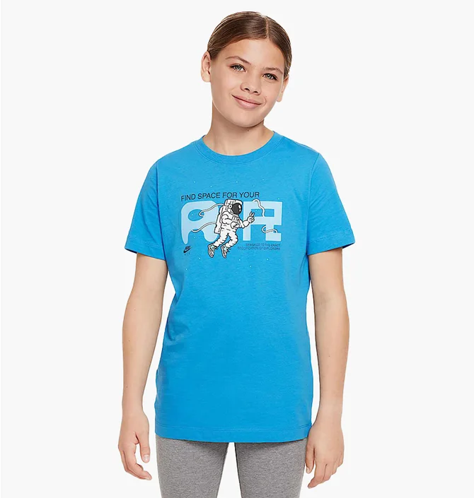 Футболка детская Nike Sportswear T-Shirt Light Blue FN9618-435