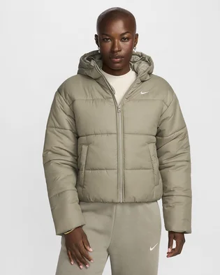 Пуховик жіночий Nike Therma-Fit Sportswear Classic Puffer Grey FZ5899-321