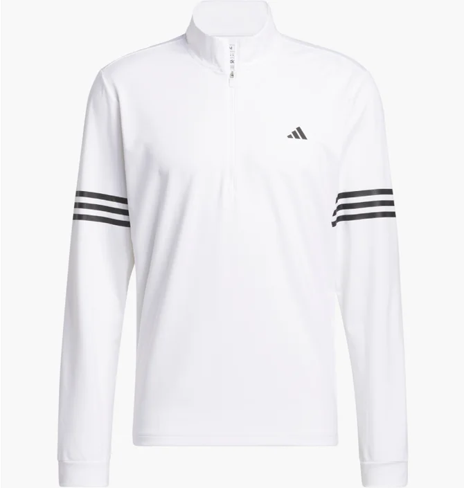 Кофта мужская Adidas Golf 3-Stripe White IQ2918