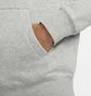 Толстовка жіноча Nike Club Fleece Fz Hoody Grey DQ5471-063
