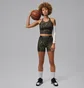 Шорты женские Air Jordan Sport Dri-Fit High-Waisted 5 Printed Green IF3491-331