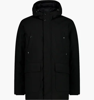 Парка мужская CMP Long Jacket Fix Hood Twill Black 34K0157-U901