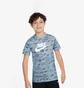 Футболка детская Nike Sportswear Club All Over Print T-Shirt High Brand Read Light Blue FN9609-440