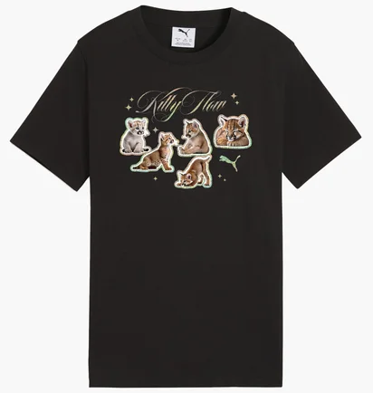 Футболка дитяча Puma Graphic Kitty Sticker Black 634525-01
