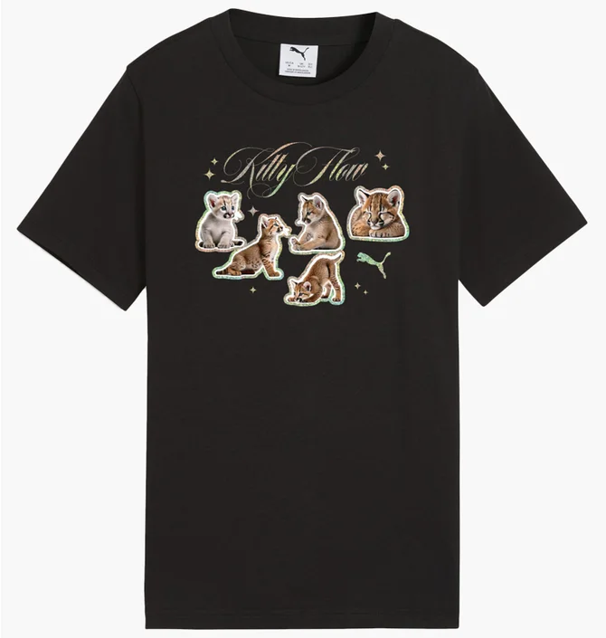 Футболка дитяча Puma Graphic Kitty Sticker Black 634525-01