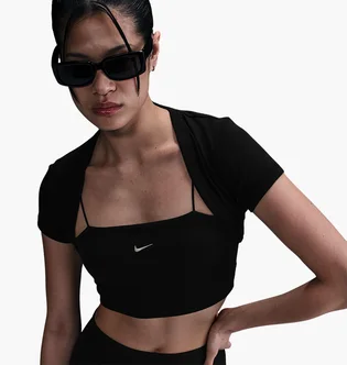 Топ жіночий Nike Tight Cropped Mini-Rib 2-In-1 Top Black HJ1299-010
