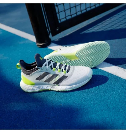 Кроссовки мужские Adidas Adizero Ubersonic 4.1 Tennis Shoes Green/White IF0444