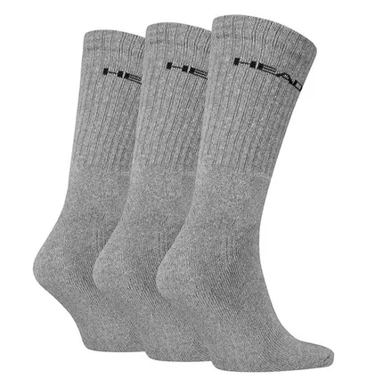 Шкарпетки чоловічі HEAD Elements All Sports Crew Grey (3 пари) 701229008-004