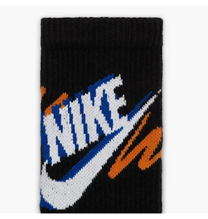 Носки Nike Everyday Plus Crew (3 шт) Black/Blue HJ9339-902