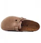 Тапочки мужские BIRKENSTOCK Boston Oiled Nubuck Leather Tabacco Grey 960811