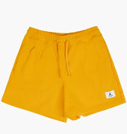 Шорты женские Air Jordan Flight Fleece Short Yellow DQ4611-705