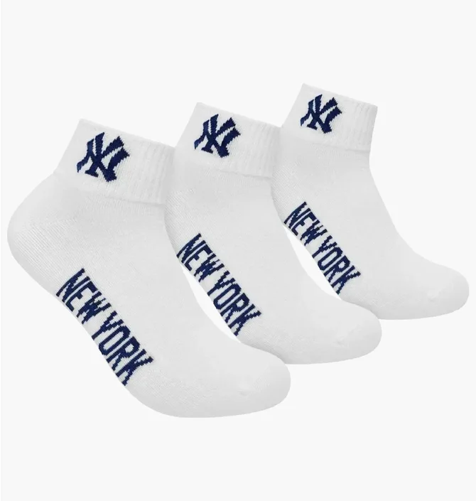 Шкарпетки унісекс New York Yankees Quarter White (3 пари) 15100003-1001