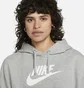 Худи женское Nike Sportswear Club Fleece Crop Hoodie Grey Dq5850-063