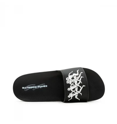 Тапочки унисекс Carne Bollente Fast & Curious Pool Slides Black FCBLUPLS109005