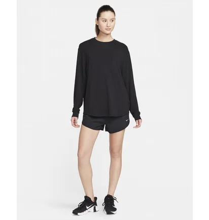 Лонгслив женский Nike One Relaxed Dri-Fit Long-Sleeve Top Black FN2817-010