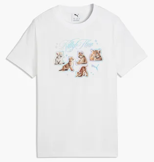 Футболка дитяча Puma Graphic Kitty Sticker White 634525-02