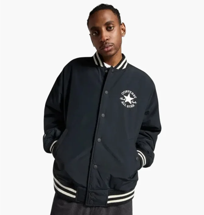 Бомбер мужской Converse Mens Woven Coat Blue 10026976-001