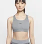 Топ женский Nike Womens Medium-Support 1-Piece Pad Sports Bra Grey Bv3636-084
