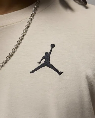 Футболка чоловіча Air Jordan Jumpman Emb Ss Crew Beige DC7485-203