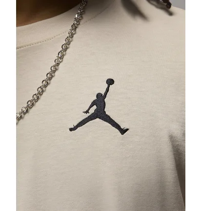 Футболка чоловіча Air Jordan Jumpman Emb Ss Crew Beige DC7485-203
