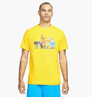 Футболка чоловіча Nike Mens Basketball T-Shirt Yellow DN3003-709