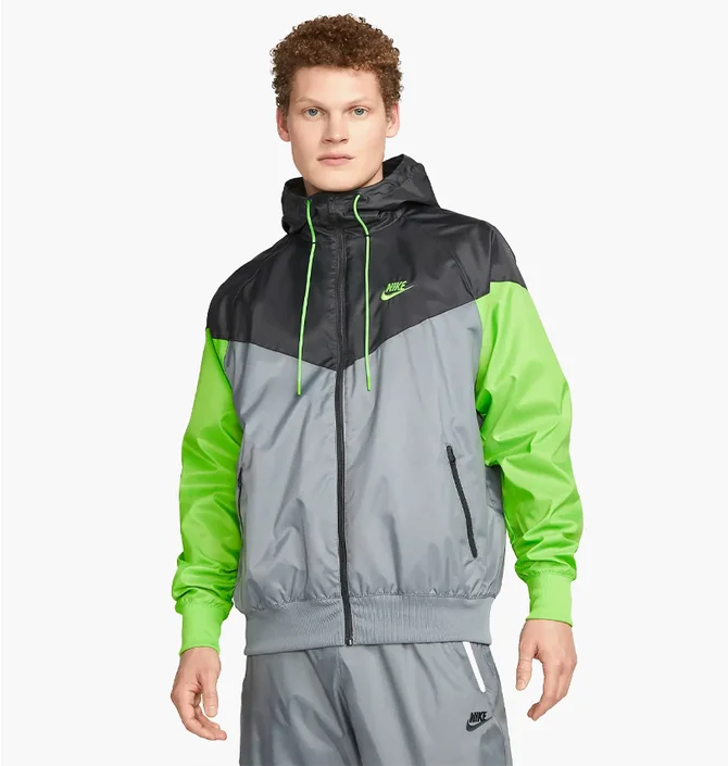 Куртка чоловіча Nike Wvn Lnd Wr Hd Jkt Grey/Green DA0001-065