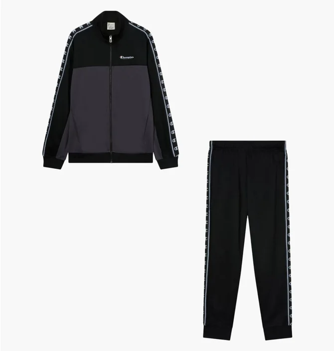 Спортивний костюм чоловічий Champion Full Zip Interlock Black 221970.KK001
