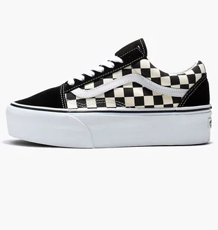 Кеди жіночі Vans Checkerboard Old Skool Stackform Shoe Black VN0A7Q5MTYQ