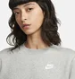 Свитшот женский Nike Sportswear Club Fleece Crewneck Sweatshirt Grey Dq5473-063