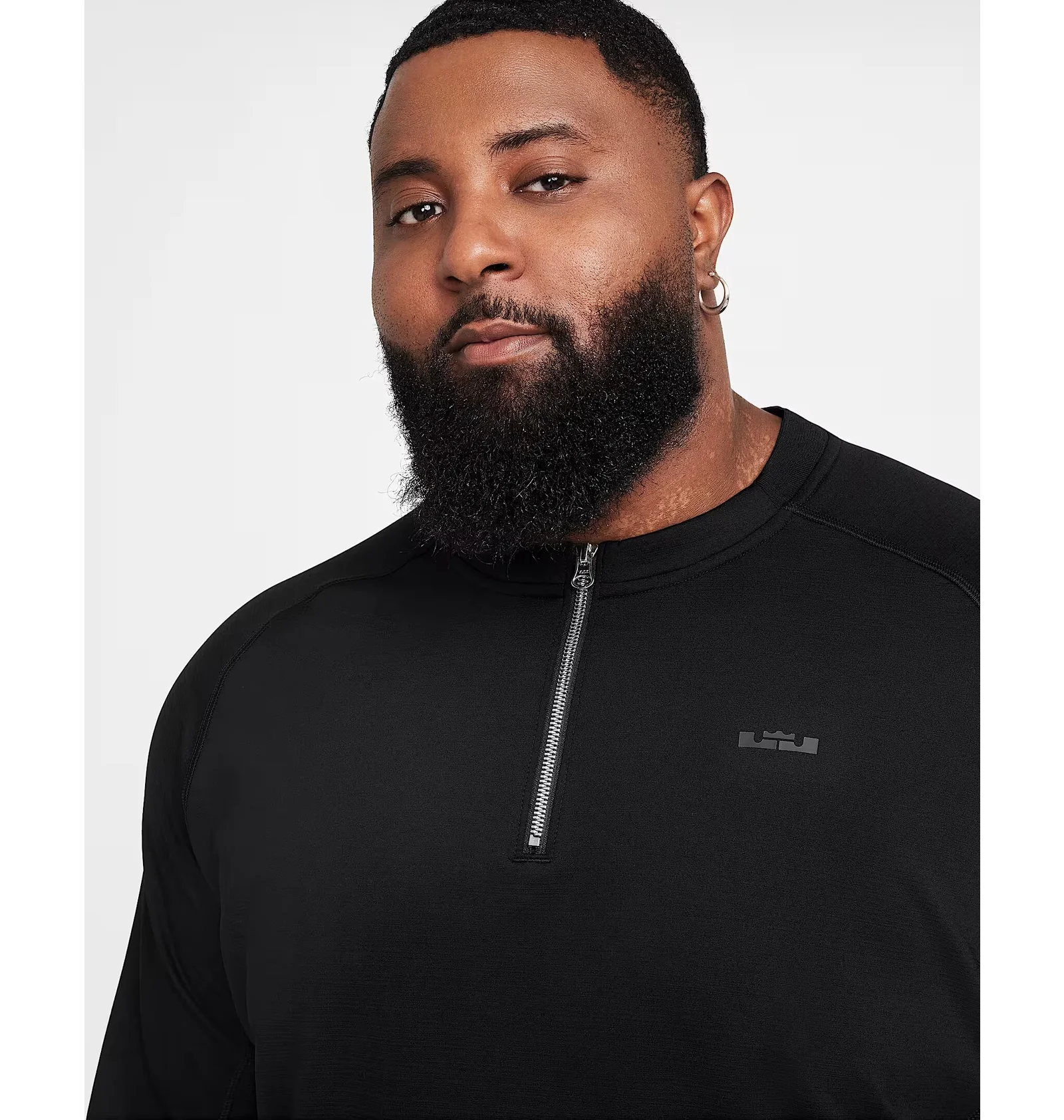 ロン ᐉ Лонгслів чоловічий Nike Lebron Dna Dri-Fit 1/4-Zip Black FZ1030