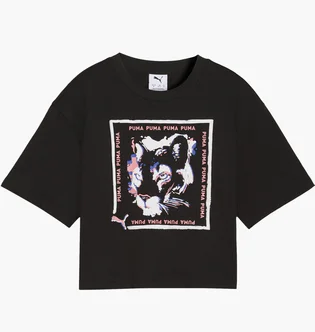 Футболка детская Puma Graphic Cat Stamp Black 634527-01