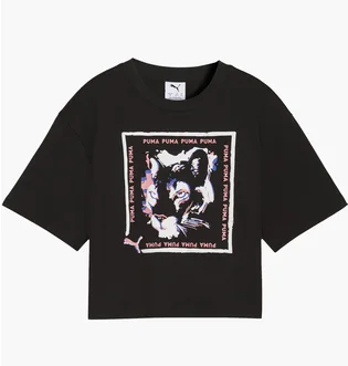 Футболка детская Puma Graphic Cat Stamp Black 634527-01