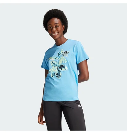 Футболка женская Adidas Beach Graphic Light Blue IS1230
