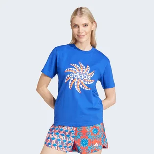 Футболка женская Adidas X Farm Rio Graphic Tee Blue IQ4485