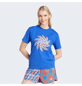 Футболка жіноча Adidas X Farm Rio Graphic Tee Blue IQ4485