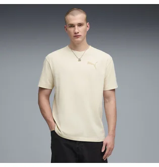 Футболка мужская Puma Ess Elevated Cat Logo Beige 634391-87